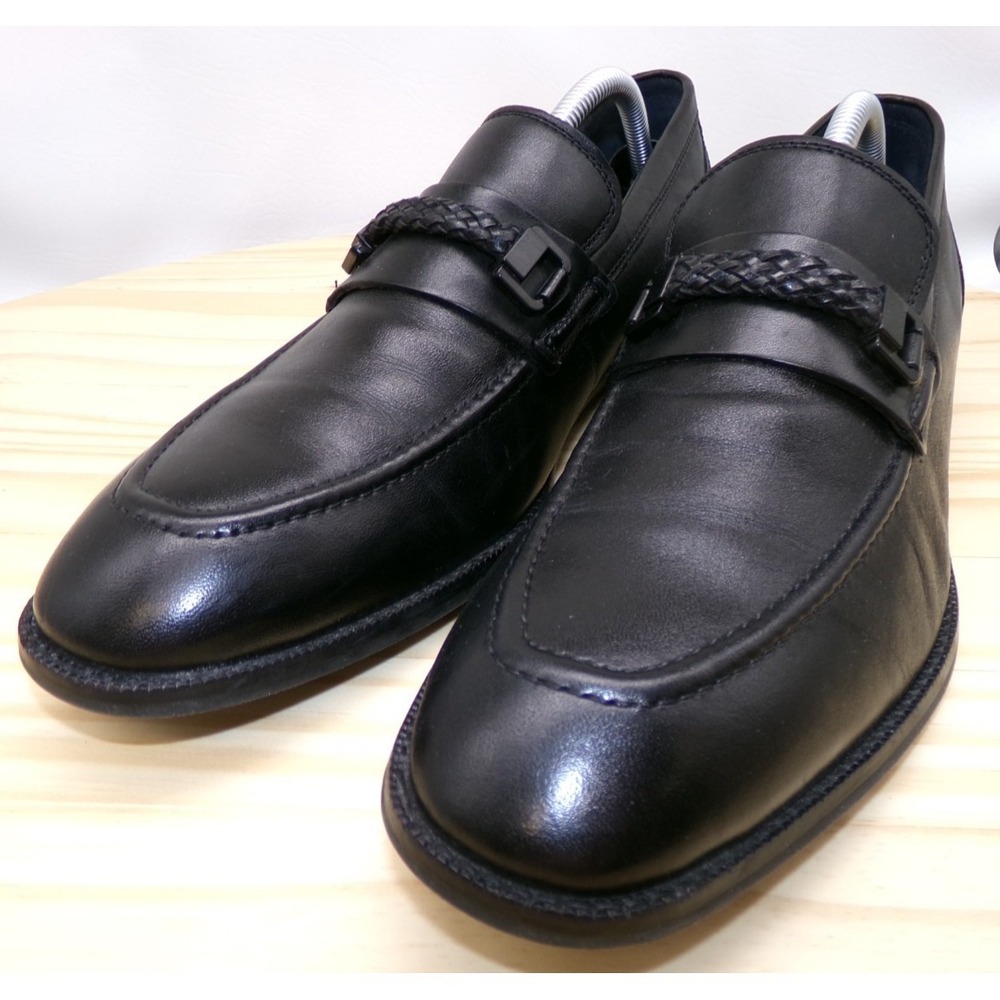 Cole Haan Grand 360 Warner Bit Loafers Mens 9 Black Leather Slip On Comfort
